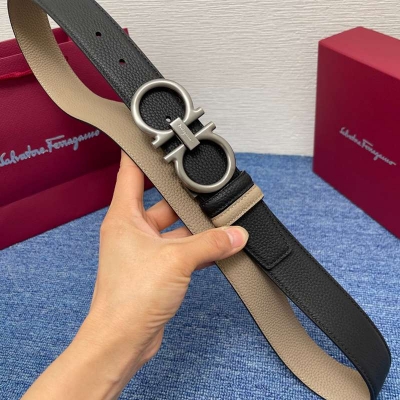 フェラガモ メンズ ベルト 両面用 3.5cm