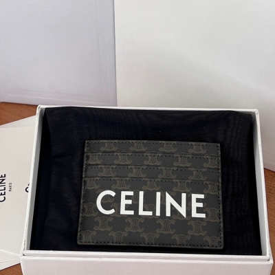 CELINE トリオンフ カードケース トリオンフ キャンバス レディース 11×8cm