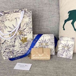 DIOR レディディオール 5スロットカードケース ラムスキン レディース 10.4×7×2cm