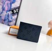 LOUIS VUITTON ミュルティプル ウォレット モノグラム シャドウ レザー メンズ 11.5×9×1.5cm