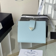 PRADA ミニウォレット サフィアーノレザー メンズ 11.2×8.5cm