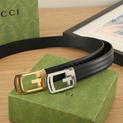 グッチ メンズ ベルト 自動バックル 35mm