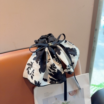 シャネル スタイル ヘアゴム リボン