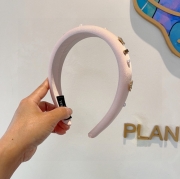 シャネル スタイル ヘアバンド レター