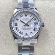 ROLEX M278384RBR デイトジャスト 31mm ホワイトローマ 2024高グレード