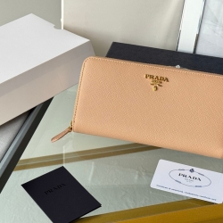 PRADA ジッピーウォレット サフィアーノレザー メンズ 19×12cm