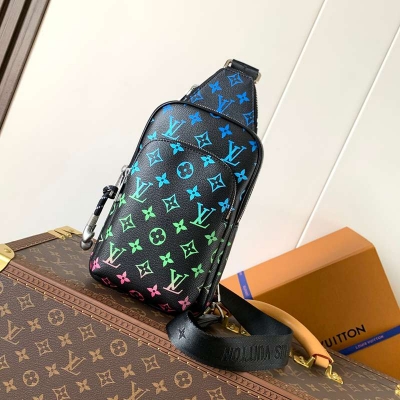 LOUIS VUITTON アベニュー スリングバッグ モノグラムエクリプス メンズ 33×16×5.7cm