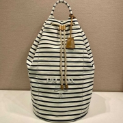 PRADA トラベルバッグ リネン メンズ 34×55×34cm