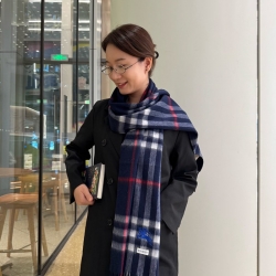 バーバリー クラシックチェックカシミヤスカーフ 30x180cm