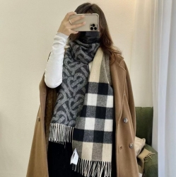 バーバリー 両面チェックTBスカーフ 200x36cm
