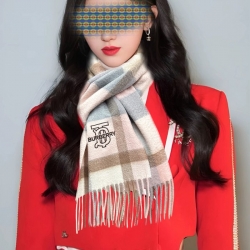 バーバリー 95％カシミヤ 男女兼用 32x180