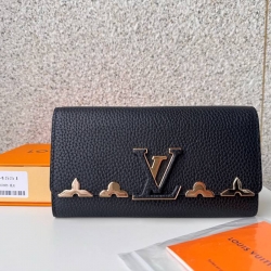 LOUIS VUITTON カプシーヌ ウォレット カーフレザー レディース 20×11×2.5cm