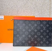 LOUIS VUITTON ポシェット ボヤージュ MM モノグラム エクリプス メンズ 27×21×6cm