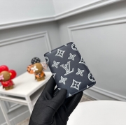 LOUIS VUITTON ポケット オーガナイザー モノグラム シャドウ レザー メンズ 7.5×11.1×1cm