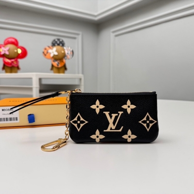LOUIS VUITTON キーケース モノグラム アンプラント レザー レディース 12×7×1.5cm
