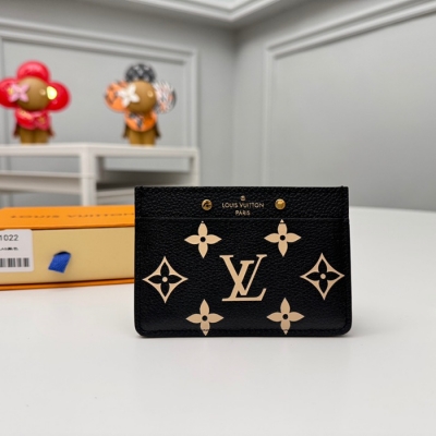 LOUIS VUITTON 名刺入れ モノグラム アンプラント レザー レディース 11×7.5×0.4cm