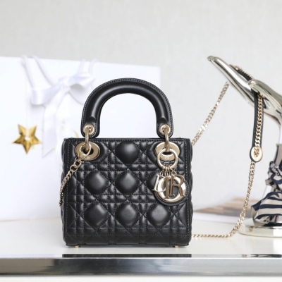 ディオール ハンドバッグ レディディオール 17×15×7cm