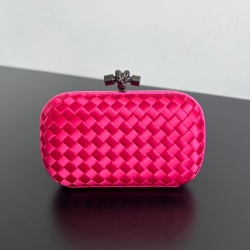 BOTTEGA VENETA ノット シルク編み スネークスキン クラッチ レディース 16×10×5cm