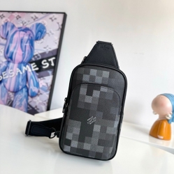 LOUIS VUITTON アベニュー スリングバッグ ダモフラージュ キャンバス メンズ 33×16×5.7cm