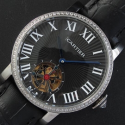 CARTIER ロトンド ドゥ ブラックストライプ文字盤 ローマ数字 ショッピング楽々