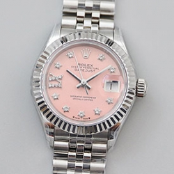 ROLEX 279174G デイトジャスト 28mm ピンク IXダイヤ スターダイヤル