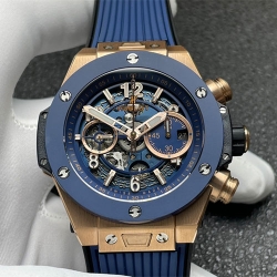 HUBLOT 421.OL.5180.RX ビッグバン ウニコ キングゴールド ブルーセラミック 1280搭載 2024最高級