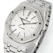 AUDEMARS PIGUET 15410 APS製 ロイヤルオーク 41mm フロステッドゴールド シルバー