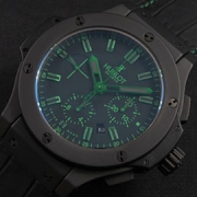 HUBLOT ビッグバン クグリーンマジック Asian 7750搭載 愛用者多数