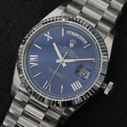 ROLEX 40228239 デイデイト プラチナコーティング ブルー
