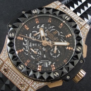 HUBLOT ビッグバン ピンクゴールド ブラック文字盤 買い物楽々