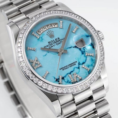 ROLEX M128349RBR デイデイト 36mm ターコイズ 希少