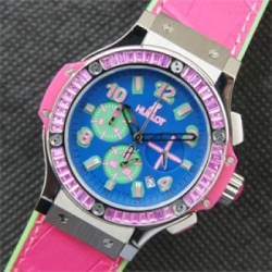 HUBLOT ビッグバン 全面赤ピンクダイヤベゼル