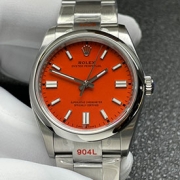ROLEX 126000 36mm コーラルレッド 3230搭載 904L 最高級