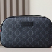 GUCCI カメラバッグ コーデュラ×レザー メンズ 24×14×7cm