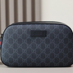 GUCCI カメラバッグ コーデュラ×レザー メンズ 24×14×7cm