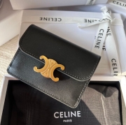 CELINE トリオンフ カードケース カーフレザー レディース 10.5×7×1cm