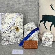 DIOR レディディオール 5スロットカードケース ラムスキン レディース 10.4×7×2cm