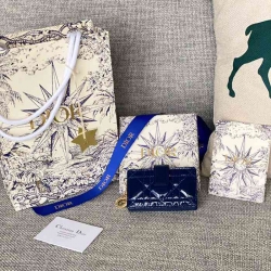 DIOR レディディオール 5スロットカードケース ラムスキン レディース 10.4×7×2cm