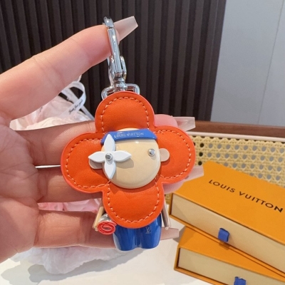 ルイ ヴィトン スタイル キーリング チャーム ヴィヴィアン サンフラワー