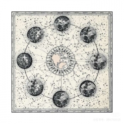 ディオール 星座プリントスカーフ 90x90cm