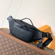 LOUIS VUITTON ラッシュ ウエストバッグ モノグラムシャドウ カーフレザー メンズ 30×15×8cm