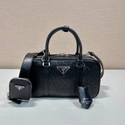 PRADA ボストンバッグ ラムスキン メンズ 24×13.5×7cm