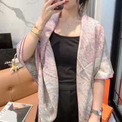 エルメス カシミヤ新作。パレルモ植物園 140cmx140cm