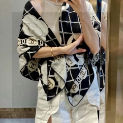 シャネル カメリアスカーフ 110x110