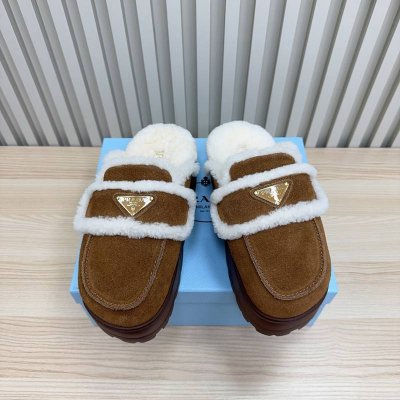 【PRADA】ウールスリッポンレディース