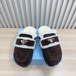 【PRADA】ウールスリッポンレディース