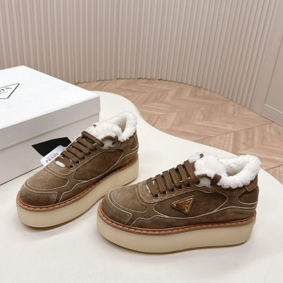 【PRADA】ウールブーツレディース