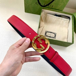 グッチ メンズ ベルト GGマーモント 3.8cm