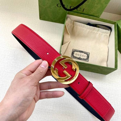 グッチ メンズ ベルト GGマーモント 3.8cm