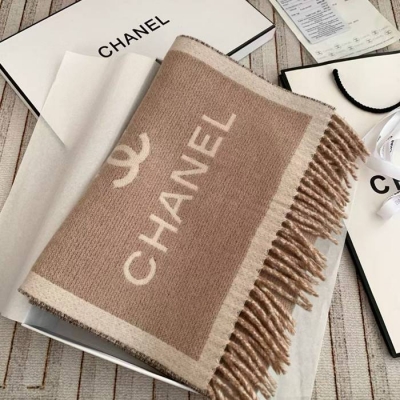 シャネル 両面加厚カシミヤストール 35x180